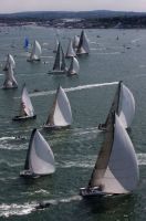 Race Start for the Rolex Fastnet Race in the Solent. Photo: Rolex/Carlo Borlenghi