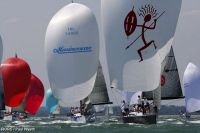 Close combat in the IRC 1 Class of the IRC National Championship. Photo: RORC/Paul Wyeth www.pwpictures.com