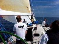 David Aisher's J/109, Yeoman of Wight, crewed by the British Keelboat Academy were the overall winners in a large fleet taking the Channel Challenge Cup.