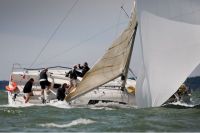 Richard O'Farrell's Mat 1010 broaching in gusty conditions during the 2011 IRC National Championship. Photo: RORC/Paul Wyeth pwpictures.com