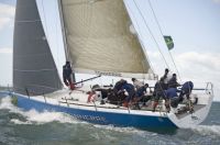 Piet Vroon's Ker 46, Tonnerre de Breskens 3 in the 2011 Rolex Fastnet Race. Photo: Owen Buggy plugphotography.com
