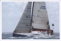 Mike Greville's Ker 39, Erivale III competing in the Rolex Fastnet Race. Photo: Rolex/Carlo Borlenghi