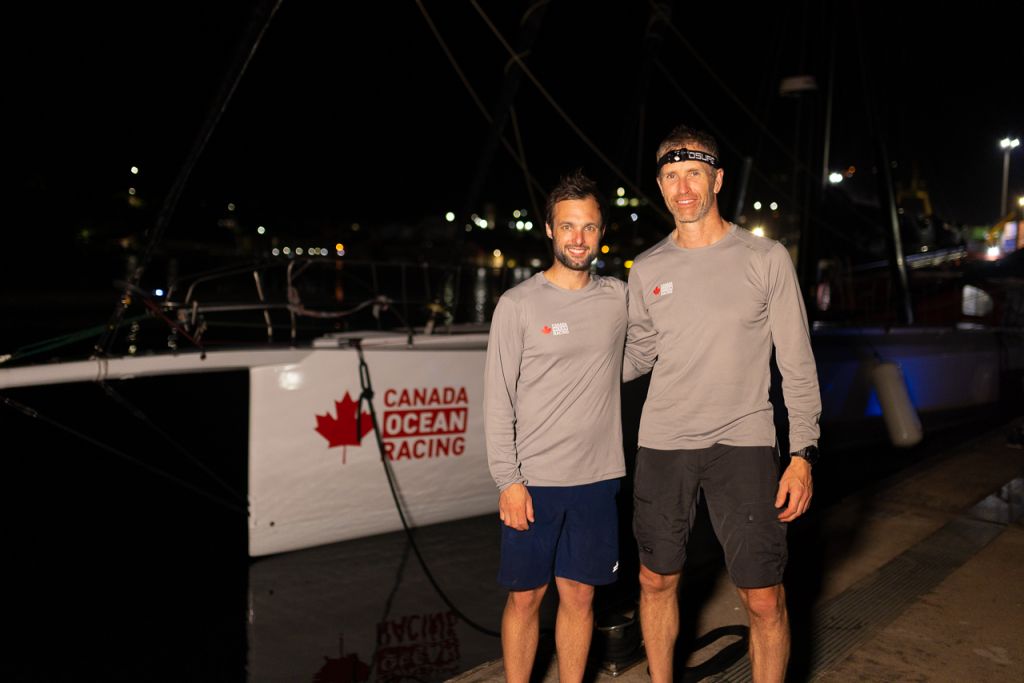 canada ocean Alan Roberts and Scott Shawyer on the dock after enjoying a great result in the RORC Transatlantic Race © Arthur Daniel/RORC