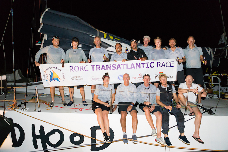 Childhood 1 crew: Bouwe Bekking, Antonio Cuervas Mons, Ysbrand Endt, Pablo Garcia Mujica, Julius Hallstrom, Edmond Hilhorst, Steven Melkman, Pelle Norberg, Simbad Quiroga, Aage Reerslev, Pieter Tack, Jelmer van Beek, Jorden van Rooijen, Laura van Veen. Photo © RORC / Arthur Daniel Childhood 1 crew: Bouwe Bekking, Antonio Cuervas Mons, Ysbrand Endt, Pablo Garcia Mujica, Julius Hallstrom, Edmond Hilhorst, Steven Melkman, Pelle Norberg, Simbad Quiroga, Aage Reerslev, Pieter Tack, Jelmer van Beek, Jorden van Rooijen, Laura van Veen. Photo © RORC / Arthur Daniel