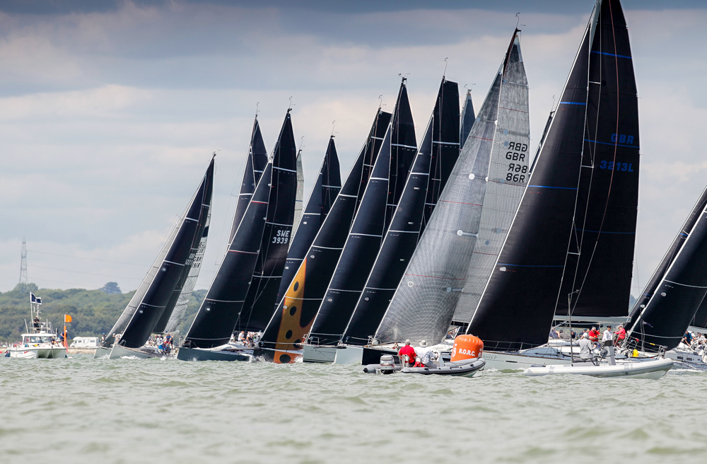 Good racing on day 2 of the IRC National Championship on the Solent, with IRC 2 the most competitive and biggest class racing  © Paul Wyeth/pwpictures.com