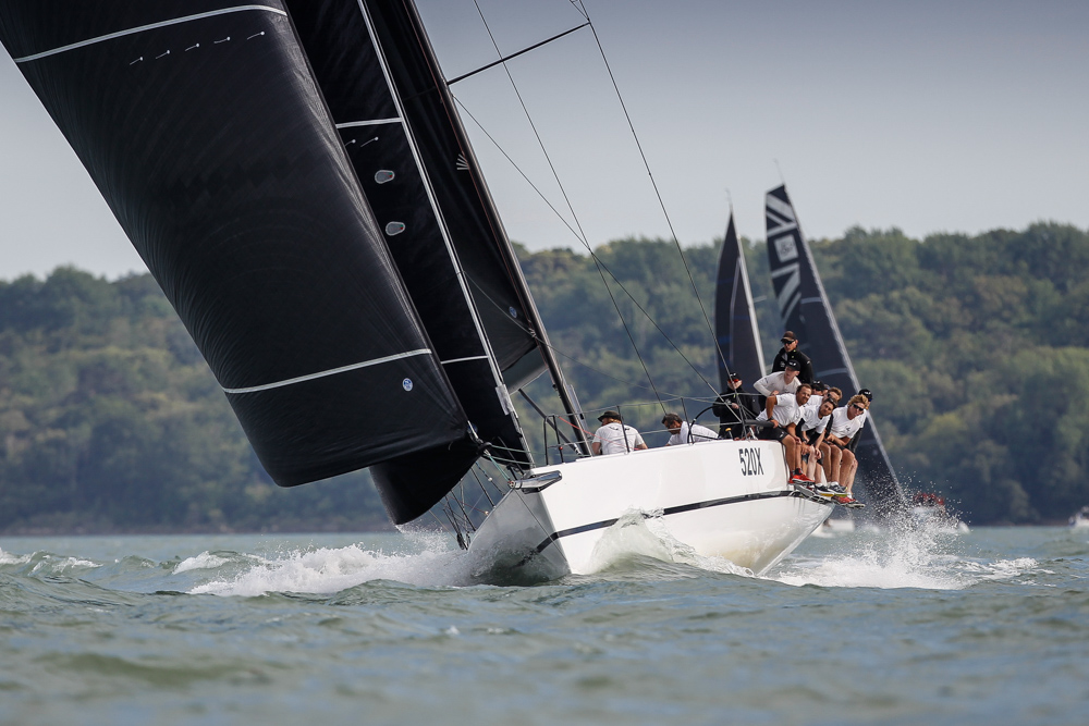 IRC 1: David Collins' IRC 52 Tala had a good second day in the IRC National Championships, posting a 1-2-1 © Paul Wyeth