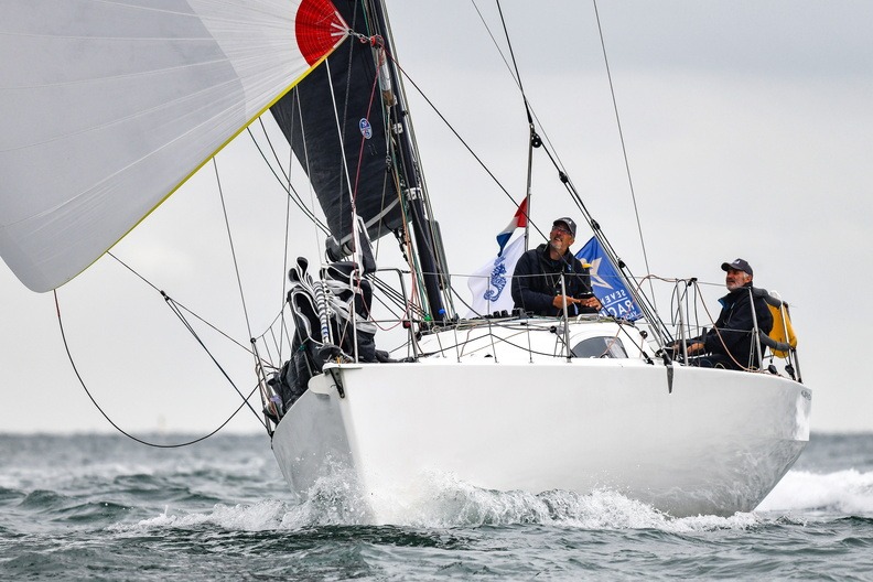 After IRC time correction, Richard Palmer’s JPK 1010 Jangada, racing Two-Handed with Rupert Holmes won overall by  seven minutes and nine seconds from Bellino © James Tomlinson/RORC