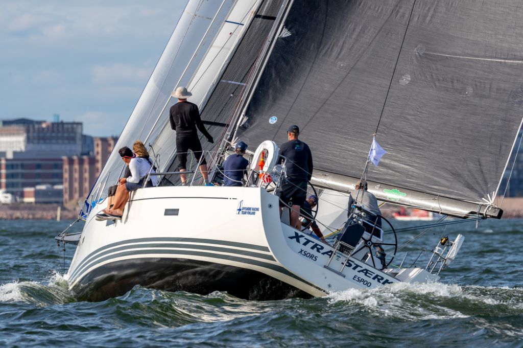 Arto Linnervuo raced his Xp 44 Xtra Stærk with an all-Finnish crew and received a very special welcome back on the dock in Helsinki as the first Finnish boat to complete the new Roschier Baltic Sea Race  © Pepe Korteniemi /www.pepekorteniemi.fi