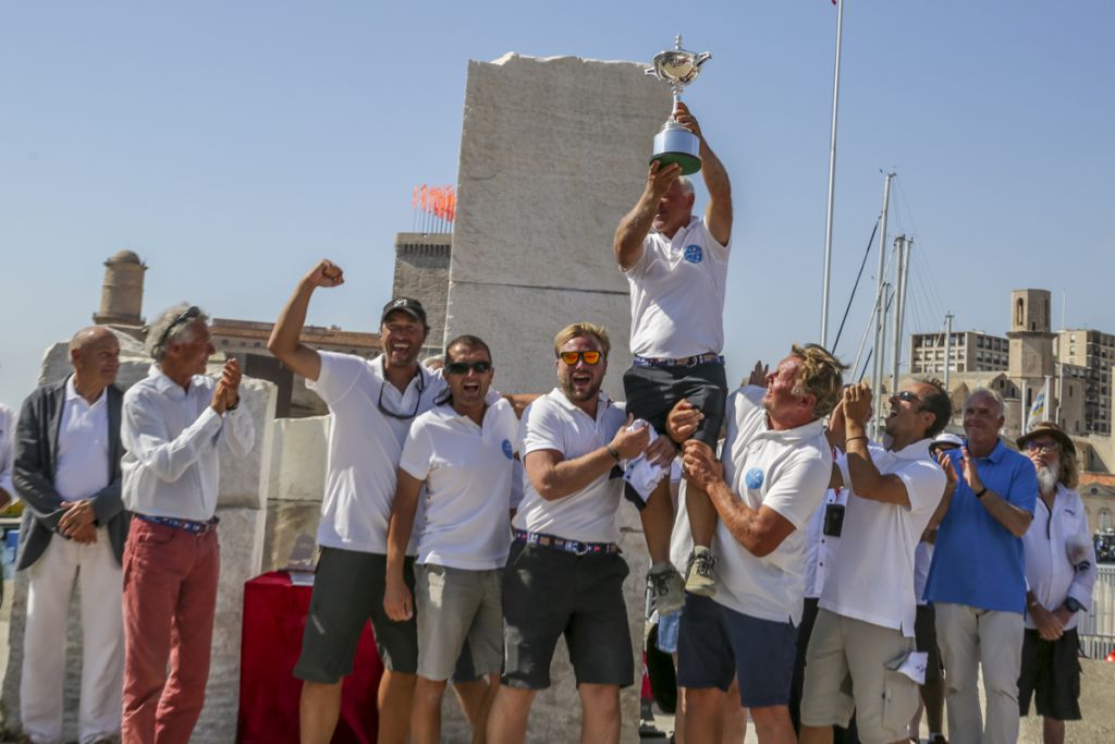 Guy Claeys' crew from the JPK 10.10 Expresso 2 are crowned the 2017 Marseille IRC European Champions © Pierik Jeannoutot Guy Claeys' crew from the JPK 10.10 Expresso 2 are crowned the 2017 Marseille IRC European Champions © Pierik Jeannoutot