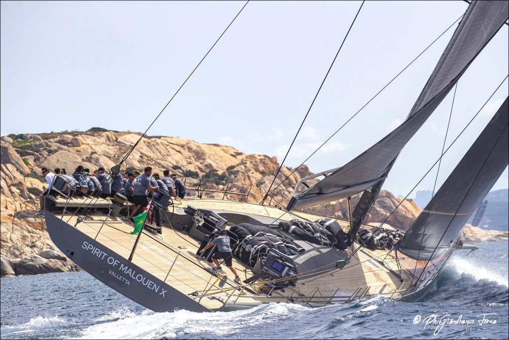 The largest boat in the race to date is the French Maxi - Wally 107 Spirit of Malouen X © Rolex/Carlo Borlenghi