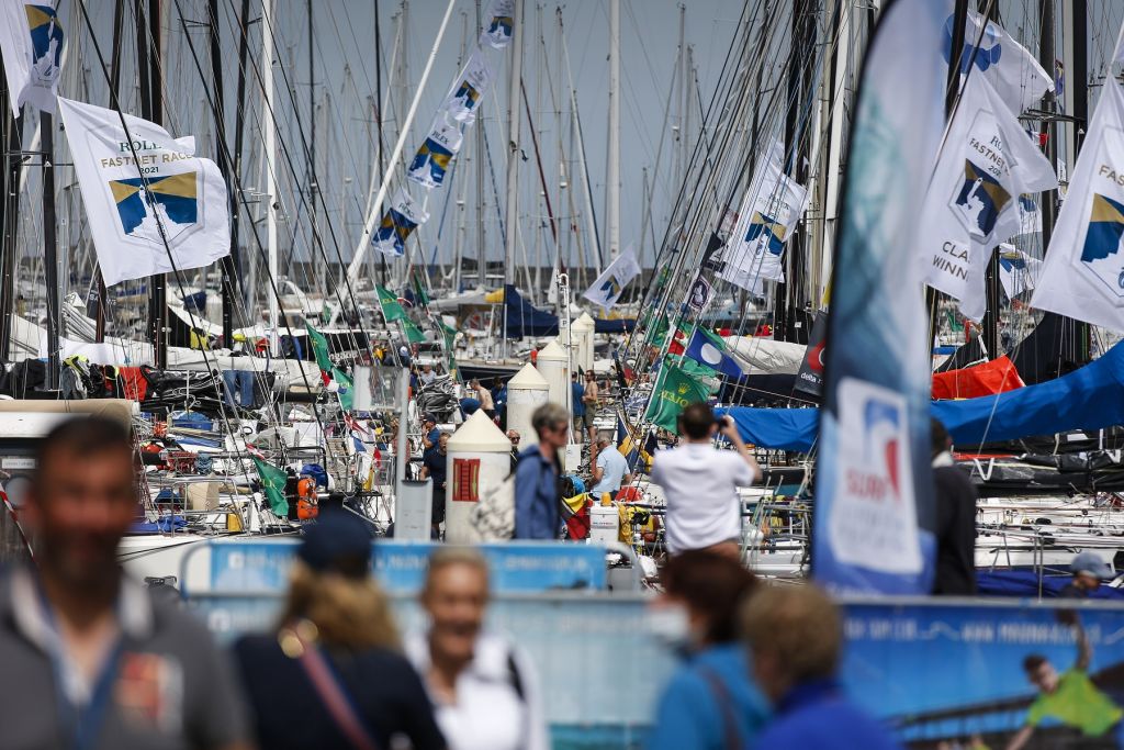 The arrival of the Rolex Fastnet Race fleet in Cherbourg-en-Cotentin creates a festival atmosphere  © Paul Wyeth/pwpictures.com