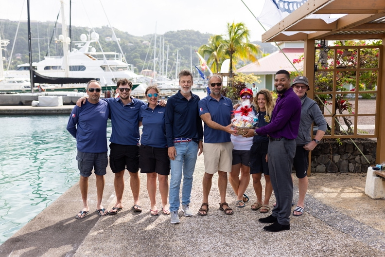 The Yagiza crew enjoying the Grenadian dockside hospitality after the race © Arthur Daniel/RORC