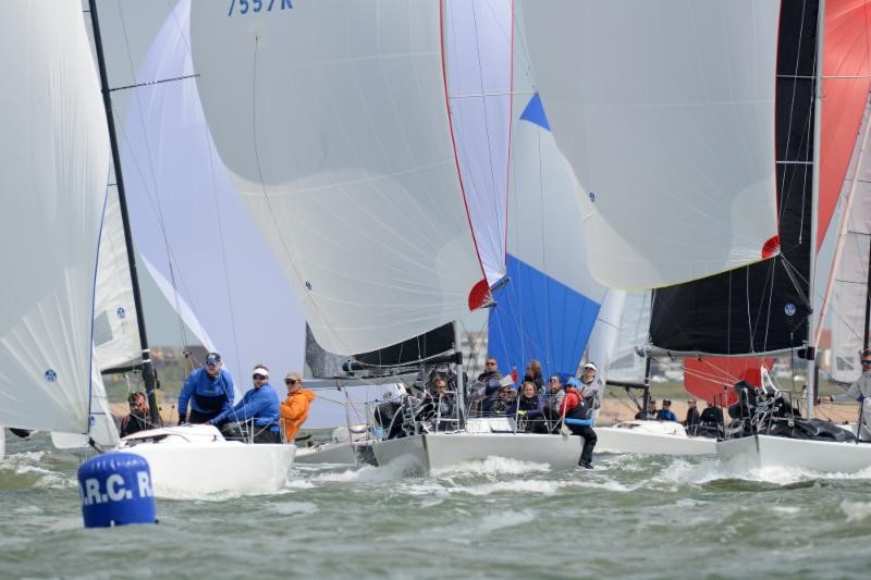    Close quarters action amongst the Vice Admiral's Cup classes © Rick Tomlinson 