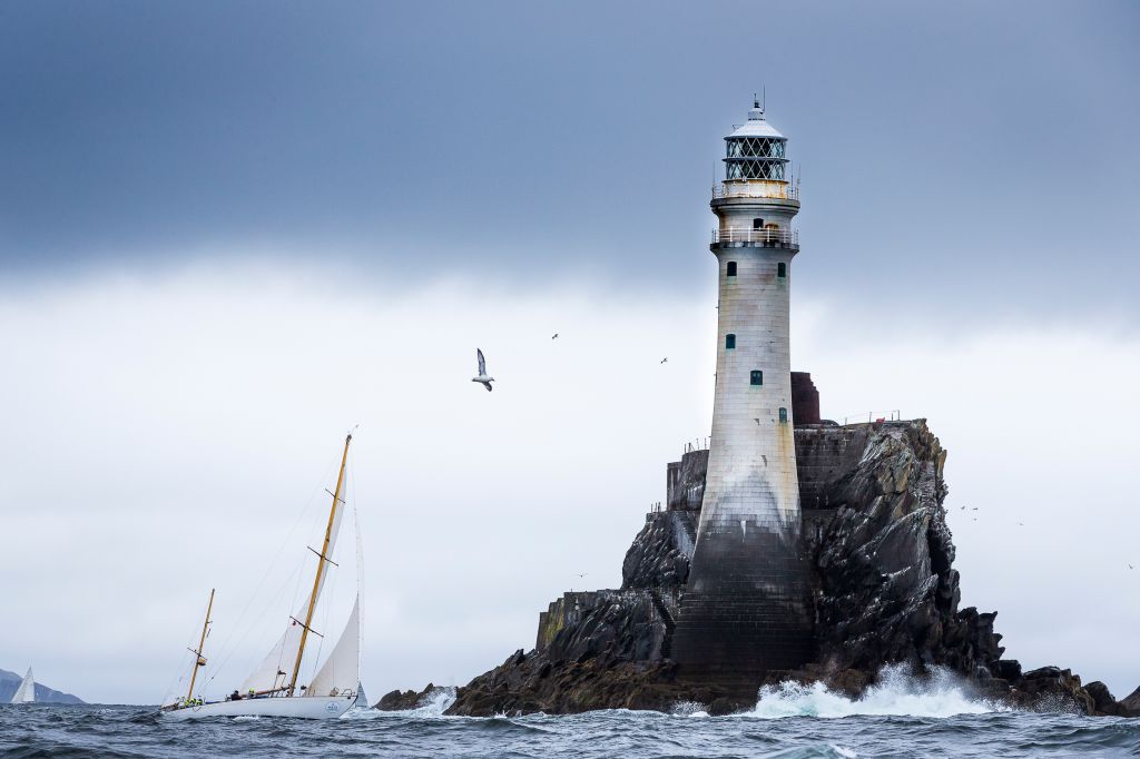 Matt Brooks’ S&S 52' Yawl Dorade in the Rolex Fastnet Race: David Branigan/Oceansport