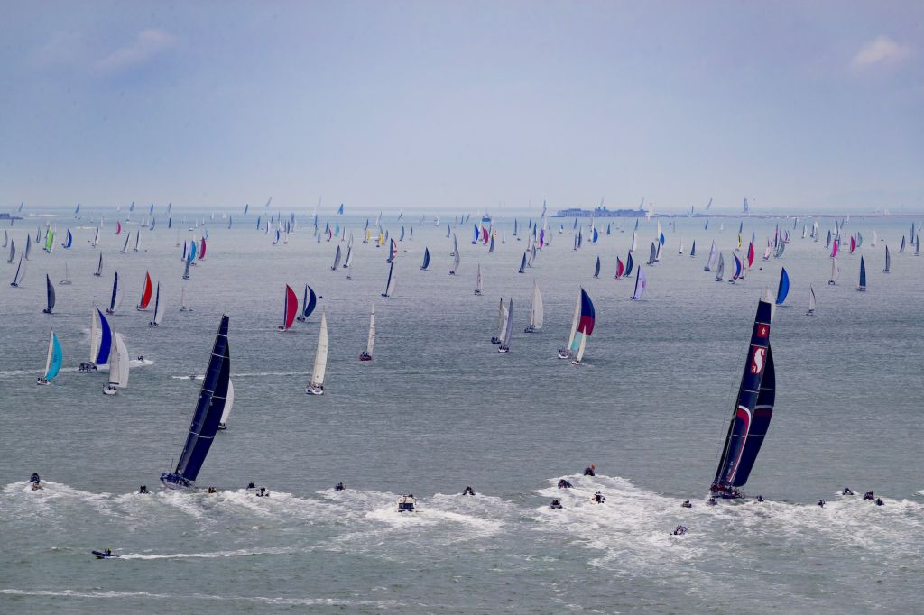 Another bumper year looks set as entries opened and registrations hit record numbers for the 49th Rolex Fastnet Race A massive fleet make their way out of the Solent in the 2019 Rolex Fastnet Race © Carlo Borlenghi/ROLEX