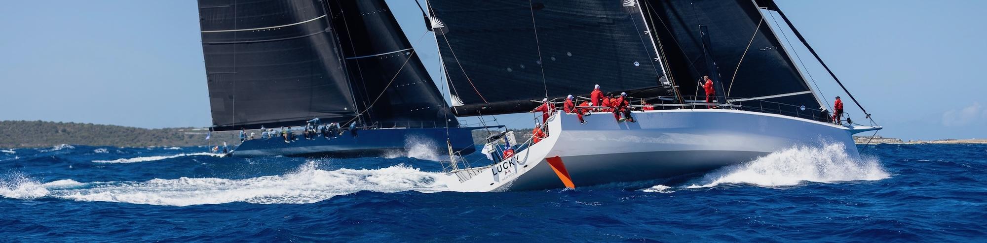 Bryon Ehrhart’s Juan K 88 Lucky & Joost Schuijff's Leopard 3 at the race start © Arthur Daniel/RORC