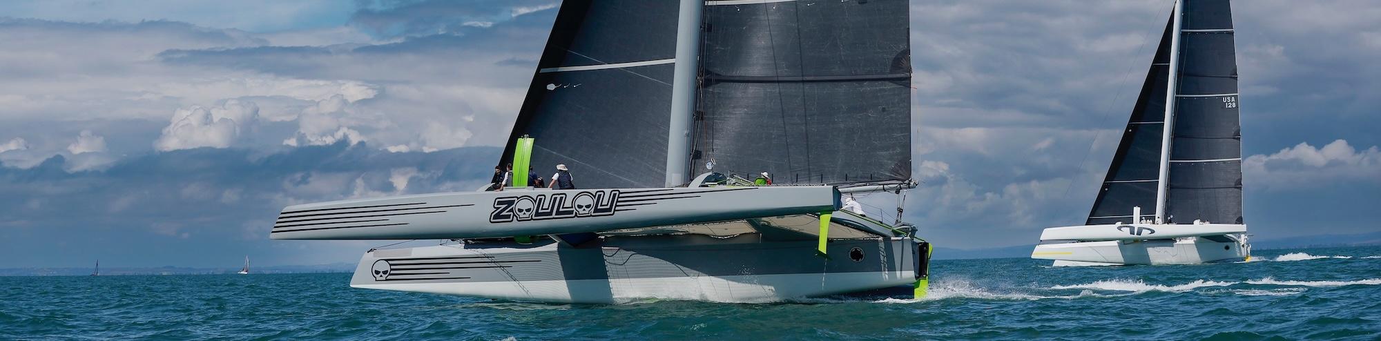 MOD70 Duel Lights Up the Channel Race