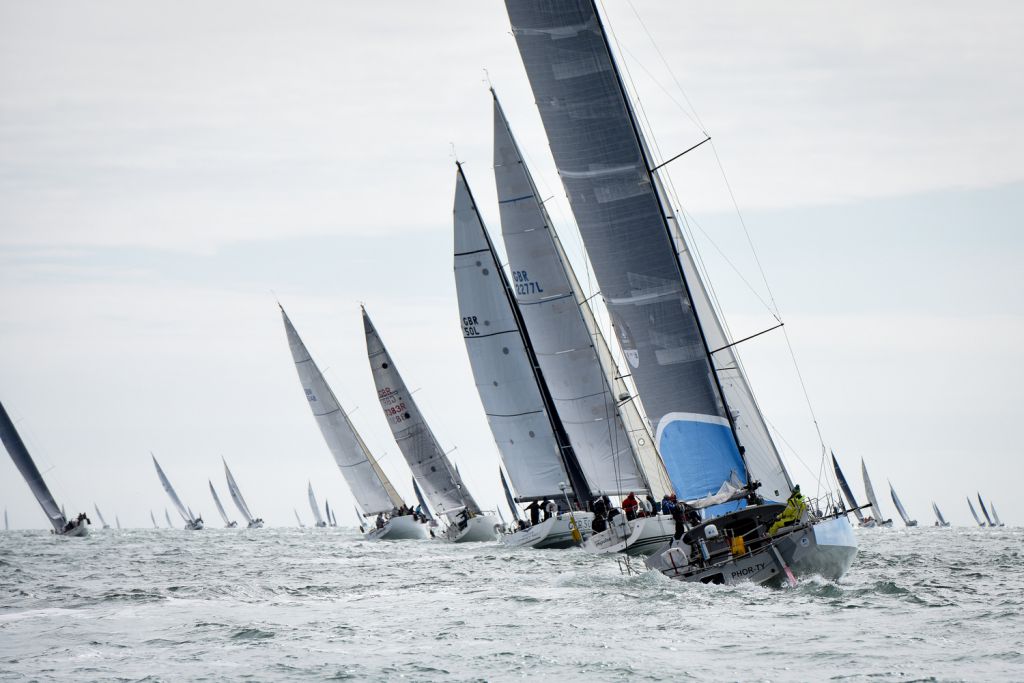 The start of the 2017 Cervantes Trophy Race - photo RORC/Rick Tomlinson