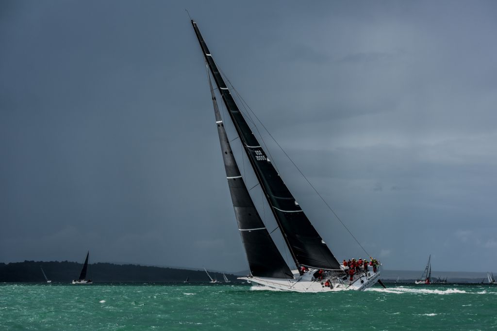 George David's American Canting Keel Maxi, Rambler 88 continue their devastating form by winning the RORC Channel Race - photo Rick Tomlinson