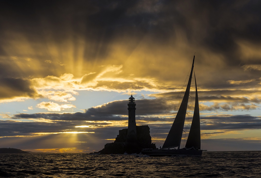 The defining landmark of the Rolex Fastnet Race - the Fastnet Rock. Credit: ROLEX/Kurt Arrigo