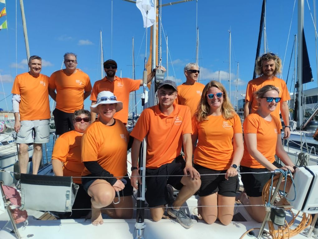 The EHO1 crew before the start in Lanzarote © James Mitcell