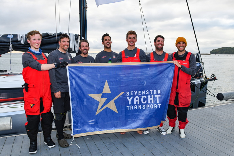 The first fully crewed team to finish the race in IRC Two was the British Army Sailing Association’s Sun Fast 3600 British Soldier  © James Tomlinson/RORC