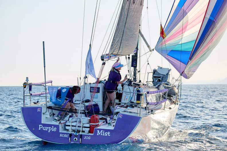 Kate Cope & Claire Dresser racing Two-Handed in Sun Fast 3200 Purple Mist (GBR) © James Mitchell/RORC