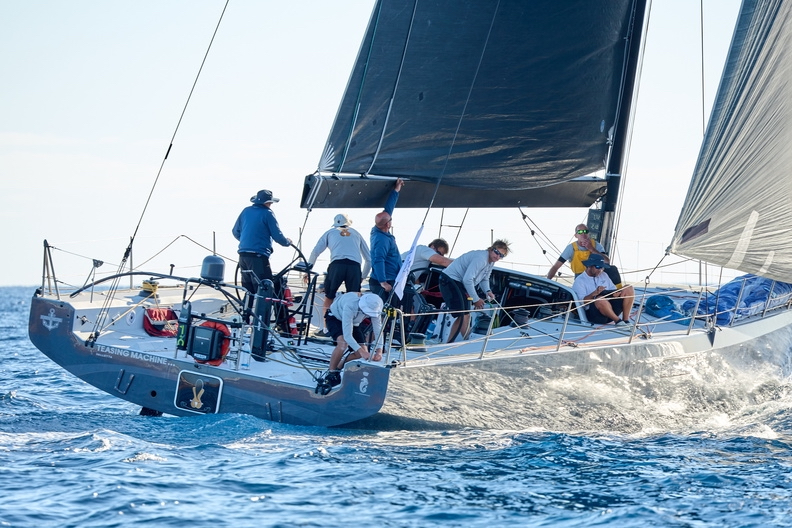 Currently leading IRC overall after corrected time - Eric de Turckheim's NMYD Teasing Machine © James Mitchell/RORC