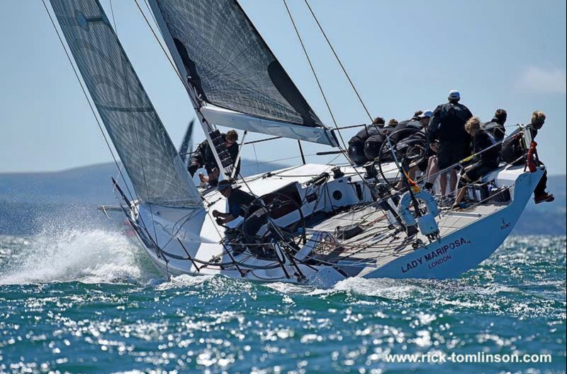 Lady Mariposa Racing Ltd, skippered by Dan Hardy was the winner of the 2017 RORC Cherbourg Race - Photo Rick Tomlinson