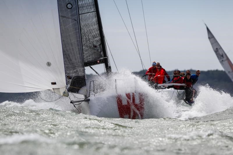 Keronimo, the Plymouth-based team on Andy Williams's Ker 40 was the top scoring boat in  IRC One after three races in the RORC's IRC National Championships © Paul Wyeth/pwpictures.com