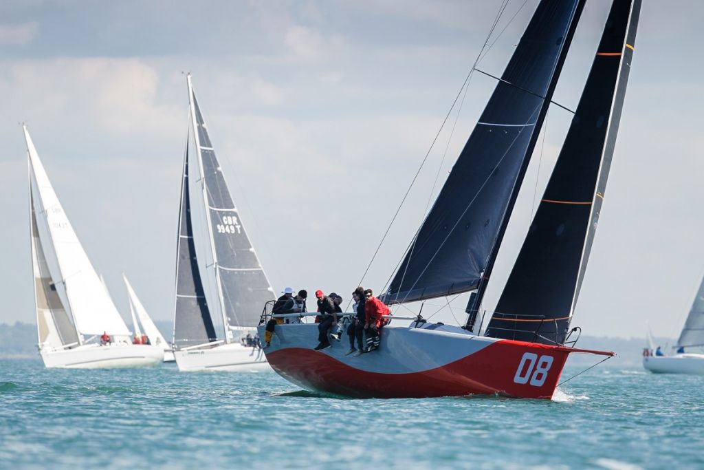 The overall winner of the Royal Ocean Racing Club's Myth of Malham Race was Farr 42 Redshift raced by Ed Fishwick © RORC/Paul Wyeth