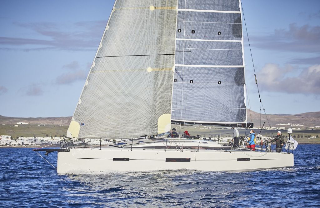 Unfinished business for Giles Redpath's Lombard 46 Pata Negra - seen here at the start of the 2016 RORC Transatlantic Race in Lanzarote © James Mitchell