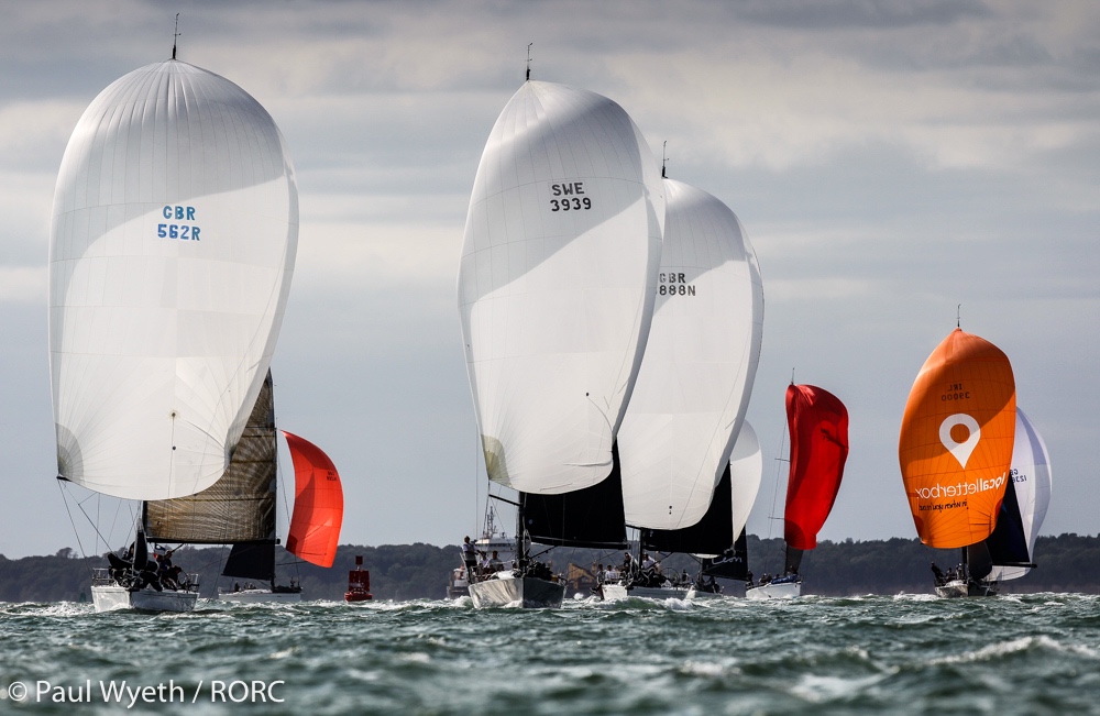 The IRC Two fleet heads downwind  © Paul Wyeth/pwpictures.com