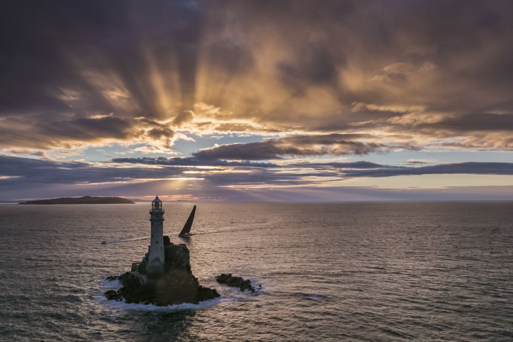 The Fastnet Rock off southwest Ireland is the symbol of the  Rolex Fastnet Race. The 2021 edition will be the 48th © Kurt Arrigo