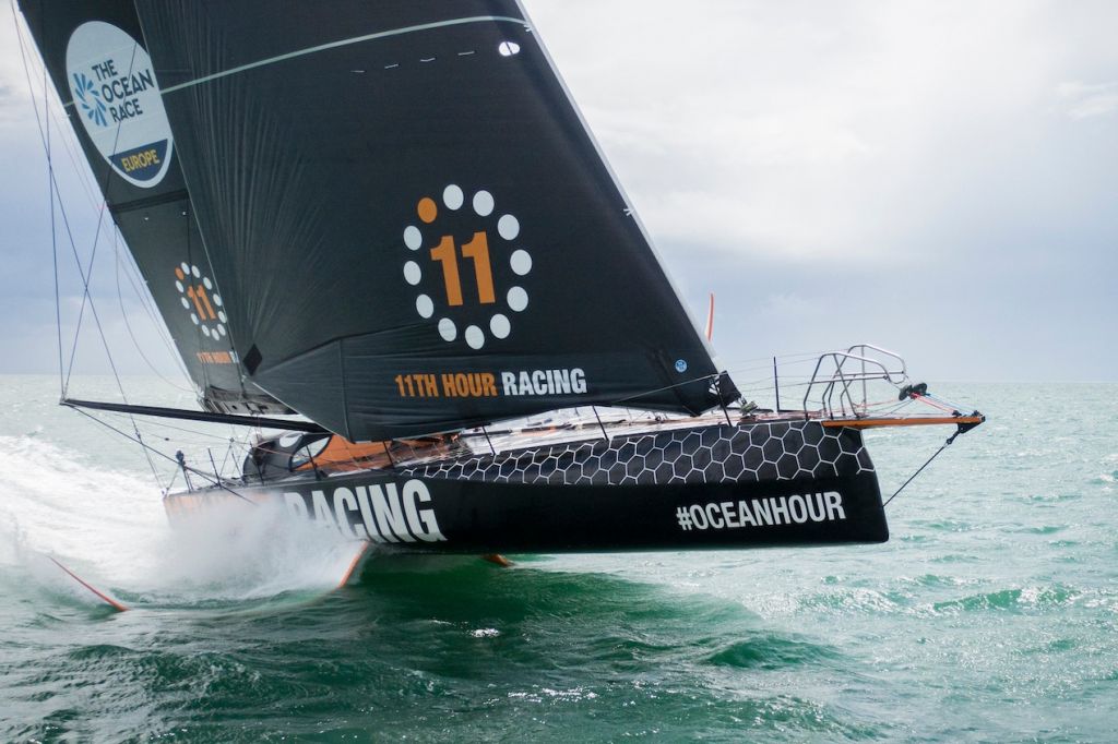 The first new flying IMOCA launched with the Ocean Race in mind - One of two boats entered by 11th Hour Racing  © Amory Ross / 11th Hour Racing