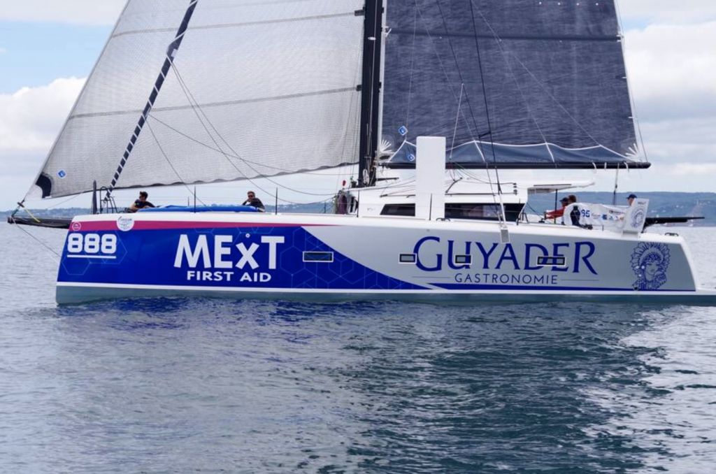 In the 2019 Rolex Fastnet Race Christian Guyader won the MOCRA class aboard his TS42 Guyader Gastronomie. This year he returns with the newer 50ft TS5 Guyader MExT © Olivier Bourba