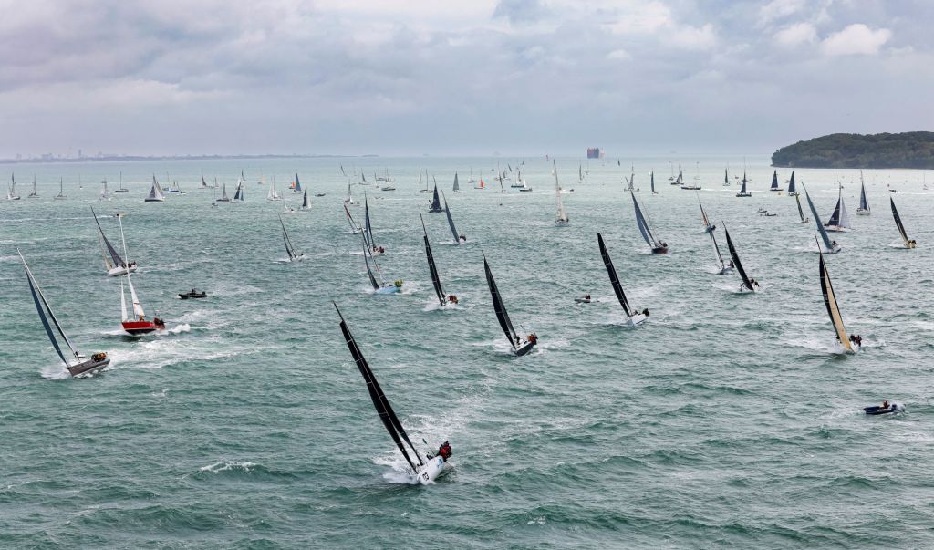 The upwind start into lumpy seas that challenged so many of the fleet in the 49th Rolex Fastnet Race © Carlo Borlenghi/Rolex