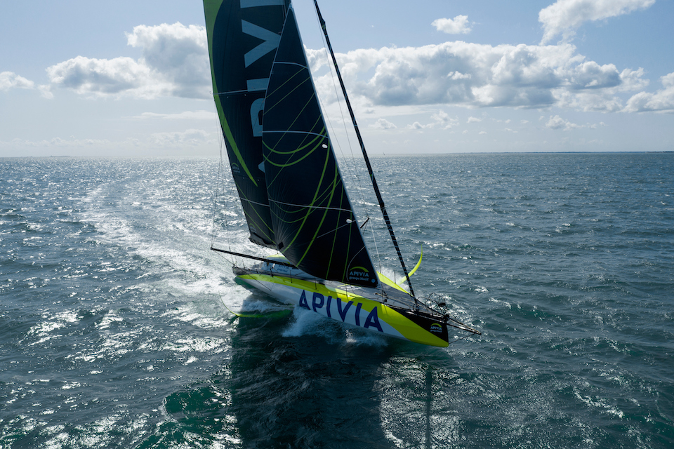 Charlie Dalin, second in the last Vendée Globe aboard Apivia, is competing in the Rolex Fastnet Race © Maxime Horlaville / Disobey / Apivia