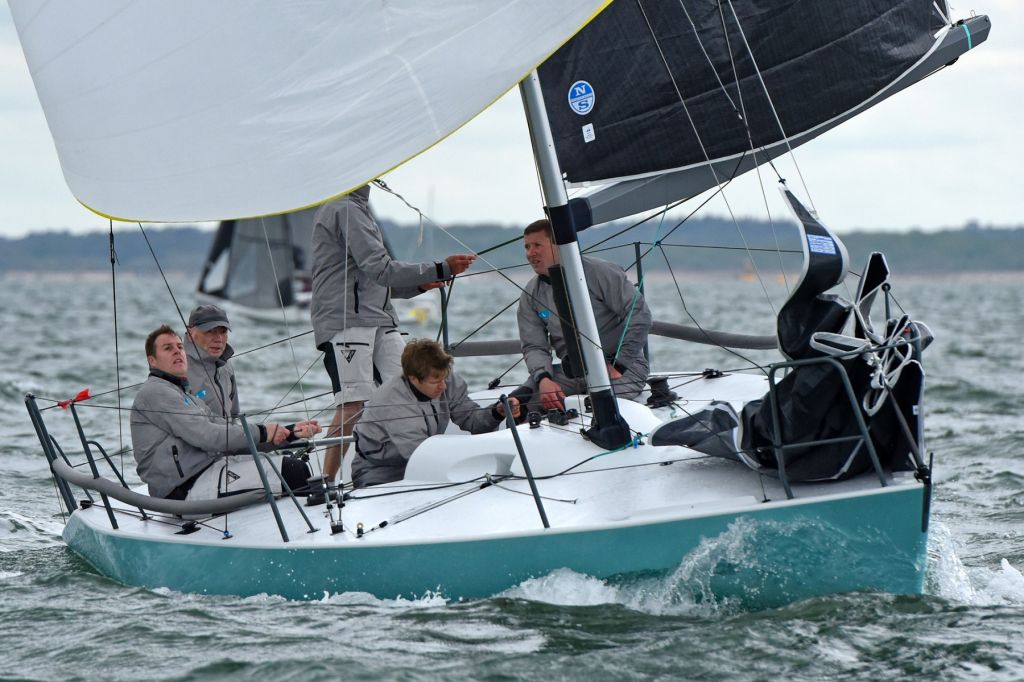 Sam Laidlaw’s BLT leads the Quarter Tonner class on the first day of racing © Rick Tomlinsonsrc=