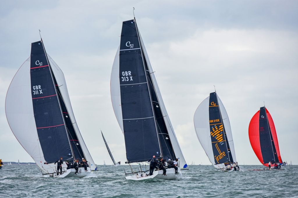 Russell Peters Squirt (GBR311 X) scored four bullets in the Cape31 class on the first day of Solent racing in the RORC Vice Admiral's Cup © Rick Tomlinson / www.rick-tomlinson.com 