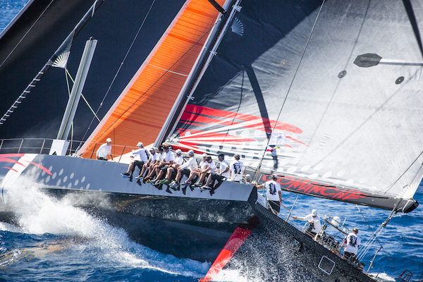 Potential Monohull Line Honours favourite - the 100ft Supermaxi Comanche  © ELWJ Photography