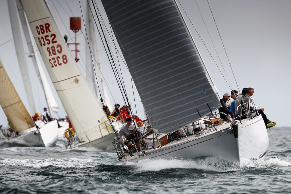 Chris Cecil-Wright's Nicholson 55 Eager - one of several ‘modern classic’ yachts from the 1960s and 1970s competing in the Rolex Fastnet Race © Paul Wyeth/Round the Island Race