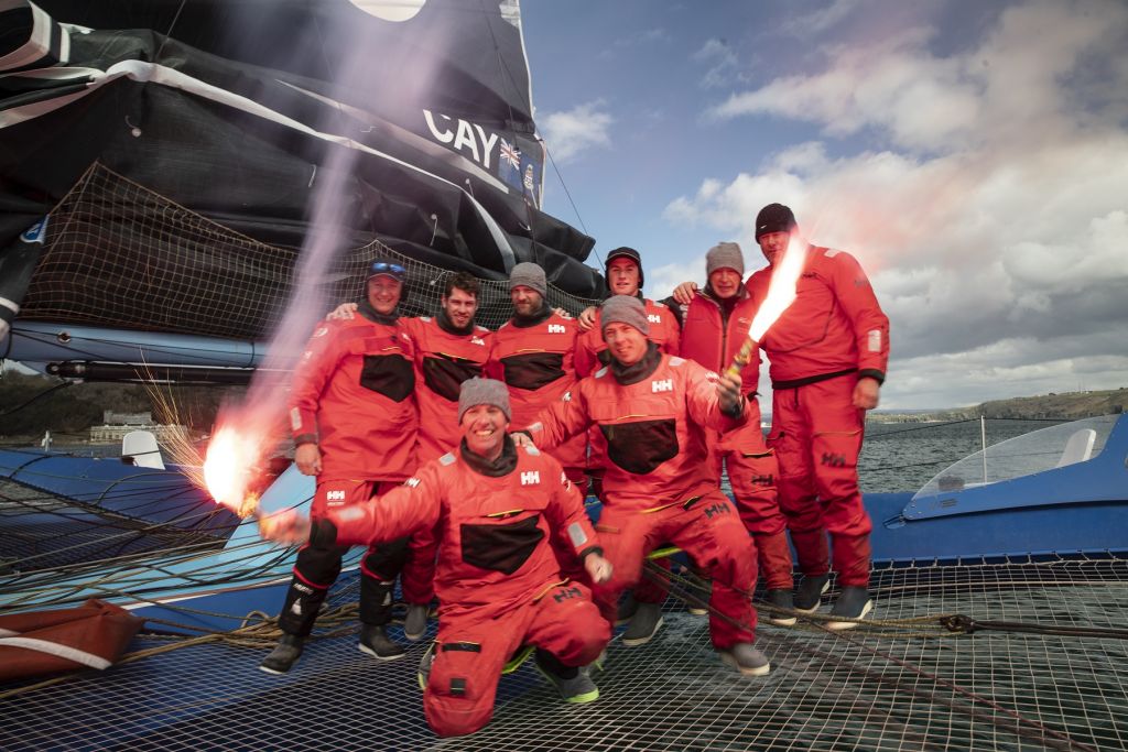 PowerPlay Crew for Fastnet Course Record: Peter Cunningham, Ned Collier Wakefield, Tom Dawson, John Hamilton, Paul Larsen, Jack Trigger, Miles Seddon, Martin Watts © Lloyd Images