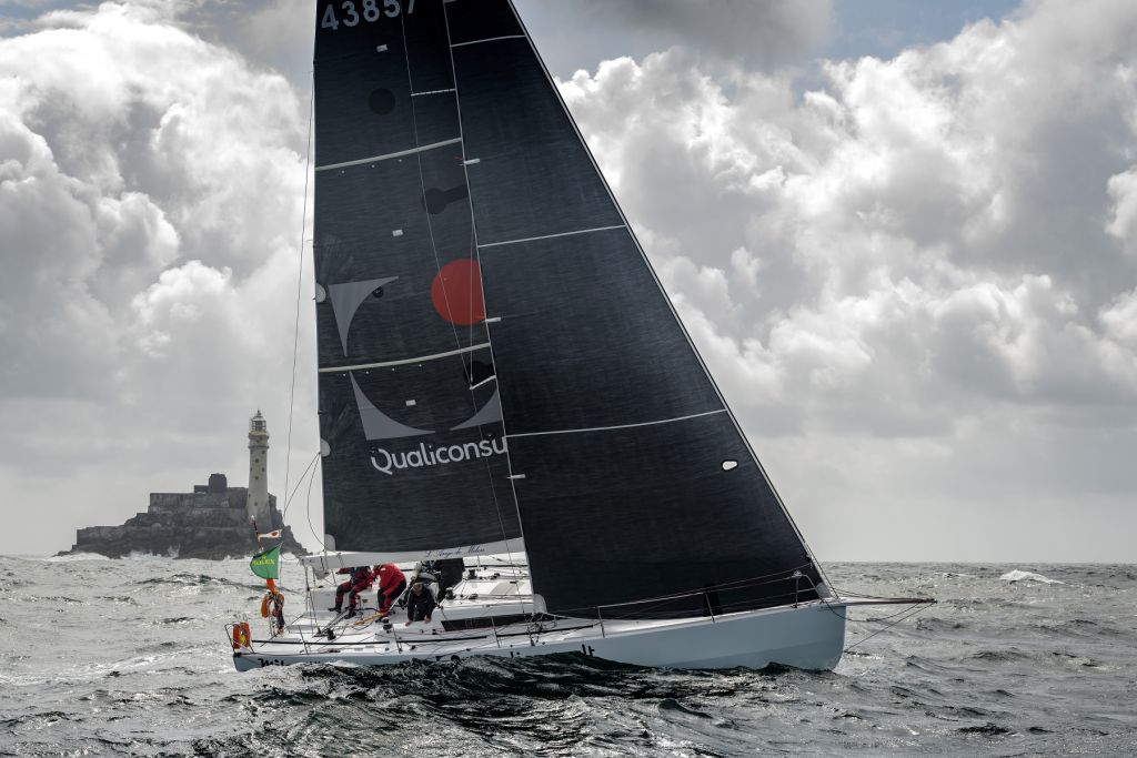 Jacques Pelletier’s Milon 41 L'Ange De Milon winner of IRC One in the 2019 Rolex Fastnet Race © ROLEX/Kurt Arrigo