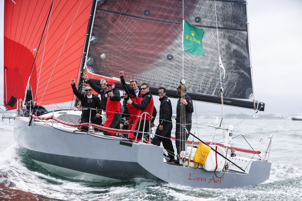 Overall winner in the 2017 Rolex Fastnet Race -  Didier Gaudoux’s JND39 Lann Ael 2  © Paul Wyeth/pwpictures.com