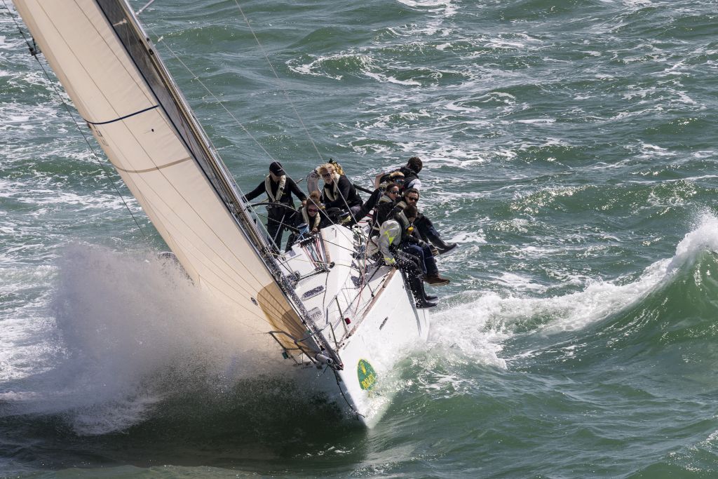 Five previous Rolex Fastnet Races for Susan Glenny - a keen campaigner for women’s sailing in the UK. Competing again - this time with a mixed crew - on her First 40 Olympia's Tigress © Carlo Borlenghi/ROLEX 