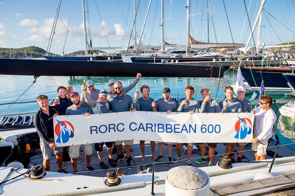 Tilmar Hansen’s German TP52 Outsider is defending their overall win in the 2020 RORC Caribbean 600 © Arthur Daniel/RORC