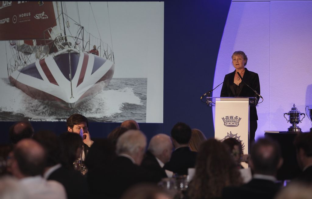 RORC member and guests speaker Pip Hare was awarded the Dennis P Miller Memorial Trophy for the best British Overseas Yacht for her magnificent result in the Vendée Globe on IMOCA 60 Medallia © Rich Bowen Photography