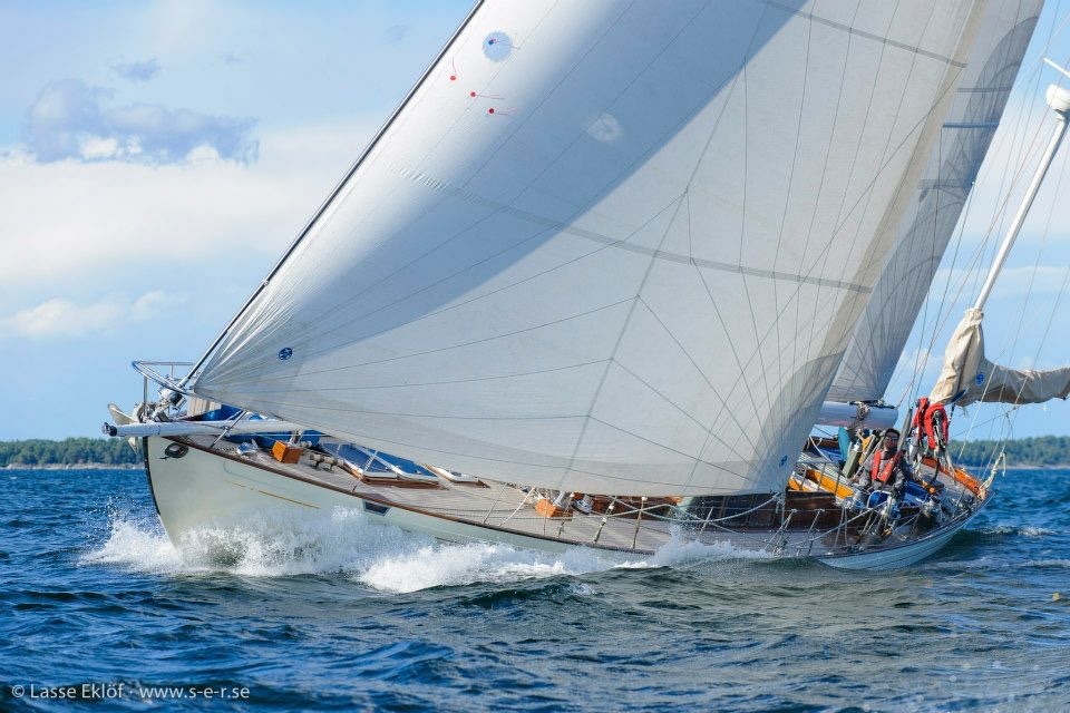 A family affair on the 1955 Sparkman & Stephens Refanut - Fredrik Wallenberg is campaigning the boat built for his Grandfathe