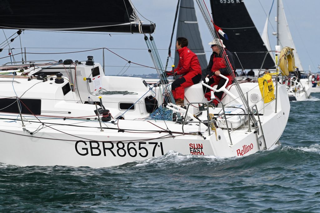 Competing in the RORC Channel Race on Bellino  © Rick Tomlinson